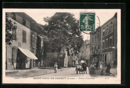 CPA St-Paul-en-Jarret, Place D`Armes  - Autres & Non Classés