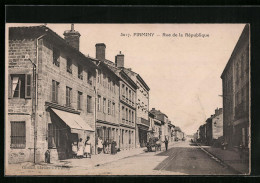 CPA Firminy, Rue De La Republique  - Firminy