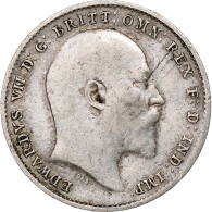 Royaume-Uni, Edward VII, 3 Pence, 1910, Londres, Argent, TB+, KM:797 - F. 3 Pence