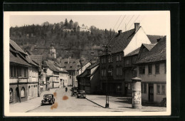 AK Wasungen /Werra, Strassenpartie Mit Automobilen  - Wasungen