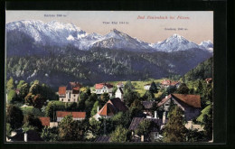 AK Bad Faulenbach Bei Füssen, Ortsansicht Mit Schlicke, Vilser Kögl Und Rossberg  - Füssen