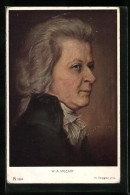 Künstler-AK W. A. Mozart Elegant Im Portrait  - Artisti