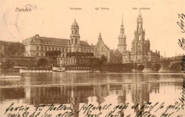 73948819 DRESDEN_Elbe Staendehaus Kgl. Schloss Hofkirche - Dresden