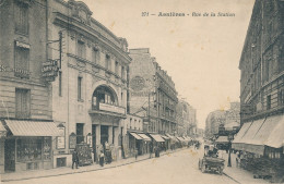 Asnières (92 Hauts De Seine) Rue De La Station - Le Cinéma L'Alcazar Au 1er Plan - édit. BF N° 271 - Asnieres Sur Seine