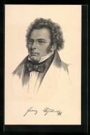 AK Portrait Des Komponisten Franz Schubert  - Künstler