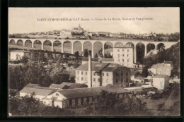 CPA St.-Symphoren-de-Lay, Usine De La Roche, Viaduc Et Vue Gènèrale  - Autres & Non Classés