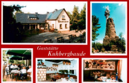 73907451 Netzschkau Gaststaette Kuhbergbaude Gastraeume Terrasse Aussichtsturm - Other & Unclassified