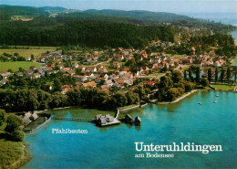 73907423 Unteruhldingen-Muehlhofen Bodensee Fliegeraufnahme Mit Pfahlbauten - Other & Unclassified
