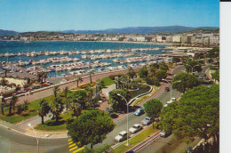 La Cote D'Azur Cannes Port Pierre-Canto, La Croisette Et Le Suquet. France Port De Plaisance Bateaux, Vue De Haut CM 2sc - Cannes