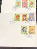 VIET  NAM ENVELOPE-F.D.C STAMPS-(1983 NAM LANH EDIBLE MUSHROOMS) 2pcs ENVELOPE Good Quality - Vietnam