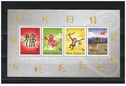 New Zealand 2016 -  Year Of The Monkey Souvenir Sheet Mnh** - Nouvel An Chinois