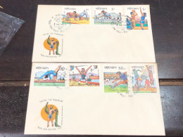 VIET  NAM ENVELOPE-F.D.C STAMPS-(1992 THE VAN HOI MUA HE LOT ANG GIO LET 84 BO II) 2pcs ENVELOPE Good Quality - Vietnam