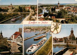 73868014 Lauffen Neckar Neckarpartien Panorama Kirche Lauffen Neckar - Andere & Zonder Classificatie