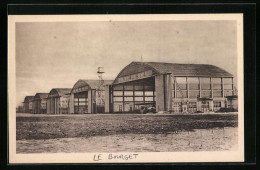 AK Aéroport Du Bourget, Les Hangars Bessonneaux En Ciment Armé  - Other & Unclassified