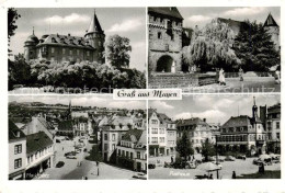 73800575 Mayen Genovevaburg Brueckentor Marktplatz Rathaus Mayen - Mayen