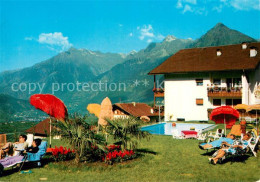 73761048 Schenna Meran Sport Hotel Liegewiese Pool Schenna Meran - Sonstige & Ohne Zuordnung