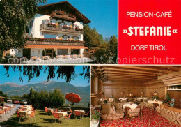 73760951 Dorf Tirol Suedtirol IT Pension Cafe Stefanie Gartenterrasse Fernsicht - Sonstige & Ohne Zuordnung