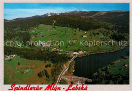 73760749 Labska Vodni Nadrz CZ Spindleruv Mlyn Fliegeraufnahme  - Tsjechië