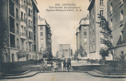 Asnières (92 Hauts De Seine) Cité Jardin Des Grésillons Square François Fabié - édit. EM N° 1331 Cliché Rare - Asnieres Sur Seine