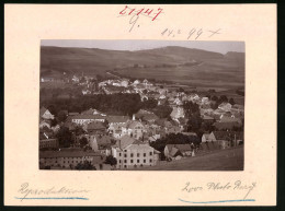 Fotografie Brück & Sohn Meissen, Ansicht Olbernhau I. E., Blick Auf Den Ort Mit Kirche  - Orte