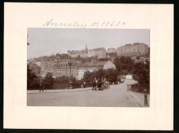 Fotografie Brück & Sohn Meissen, Ansicht Annaberg I. Erzg., Blick Auf Die Stadt Mit Haus Weisbach & Waengler  - Orte