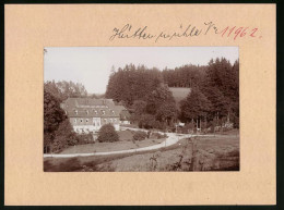 Fotografie Brück & Sohn Meissen, Ansicht Hüttenmühle Bei Wolkenstein, Restaurant Hüttenmühle  - Orte