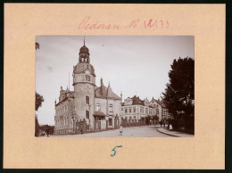 Fotografie Brück & Sohn Meissen, Ansicht Oederan, Postamt In Der Bahnhofstrasse  - Orte