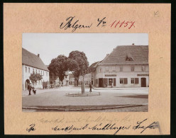 Fotografie Brück & Sohn Meissen, Ansicht Belgern, Gasthaus- Bierhalle Wilhelm Müller  - Lieux