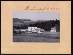 Fotografie Brück & Sohn Meissen, Ansicht Braunsdorf I. Zschopautal, Villa Mit Mühle R. Weber, Schloss Lichtenwalde  - Orte