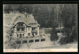 AK Schandau /Sächs. Schweiz, Schrammsteinbaude Im Zahnsgrunde  - Bad Schandau