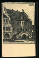 Künstler-AK Volkach A. Main, Historisches Rathaus  - Autres & Non Classés