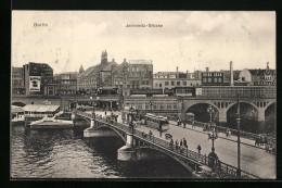 AK Berlin, Strassenbahn Auf Der Jannowitzbrücke  - Tramways