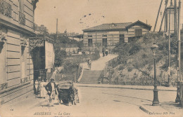 Asnières (92 Hauts De Seine) La Gare - Charrette Chien - Coll. ND Phot. N° 12 - Asnieres Sur Seine