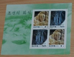 KOREA 1997, Fossils, Fauna, Mi #3944-5, Miniature Sheet, Used - Fossili