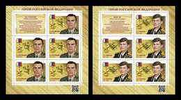 Russia 2020 Mih. 2844/45 Heroes Of Russia Sergey Basurmanov And Sergey Firsov (M/S) MNH ** - Unused Stamps