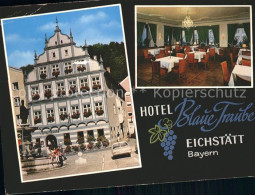 72105681 Eichstaett Oberbayern Hotel Blaue Traube Gastraum Blumenberg - Eichstaett