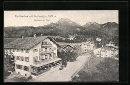 AK Fischbachau, Teilansicht Mit Gasthaus Zur Post Und Breitenstein  - Autres & Non Classés