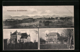 AK Grosshöhenrain, Ortsansicht, Schloss  - Autres & Non Classés