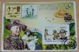 COMORES 2008, Scouting, Souvenir Sheet, Used - Used Stamps