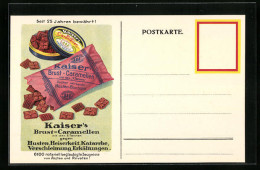 Künstler-AK Dose Und Tüte Mit Bonbons - Reklame Für Kaiser`s Brust-Caramellen  - Advertising