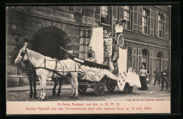 AK 25-jähriges Jubiläum Des A. N. W. B. 1908 - Festwagen Mit Schiff Und Matrosen  - Other & Unclassified