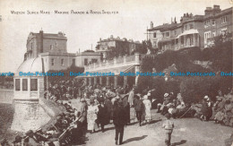 R135464 Weston Super Mare. Marine Parade And Rozel Shelter. Sepiatone. Photochro - World