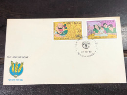VIET  NAM ENVELOPE-F.D.C STAMPS-(1983 NGAY NONG LUONG THE GIOI -WORLD FOOD DAY) 1pcs ENVELOPE Good Quality - Viêt-Nam