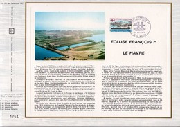 1973 DOCUMENT FDC ECLUSE FRANCOIS 1 ER AU HAVRE - Documenti Della Posta