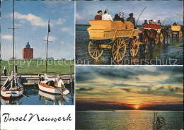 72105019 Insel Neuwerk Hafen Leuchtturm Wattwagen Hamburg - Sonstige & Ohne Zuordnung