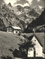 72104913 Einoedsbach Mit Maedelegabelgruppe Kapelle Einoedsbach - Oberstdorf