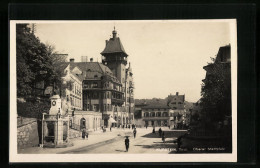 AK Kufstein, Oberer Stadtplatz Mit Passanten  - Andere & Zonder Classificatie