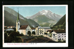 AK Mayrhofen /Zillertal, Ortsansicht Mit Kirche  - Autres & Non Classés