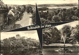 72104747 Ballenstedt Strassenpartie Panorama Schloss Fontaene Ballenstedt - Ballenstedt