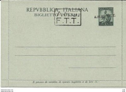 TriesteA-B.P. Lire 10 "Democratica" N. B 1 (sopr. A + B) Nuovo - Nuovi